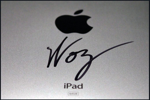 Autógrafo do Woz no iPad Autógrafo do Woz no iPad