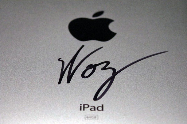 Autógrafo do Woz no iPad Autógrafo do Woz no iPad
