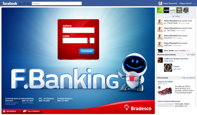 Bradesco no Facebook Bradesco no Facebook