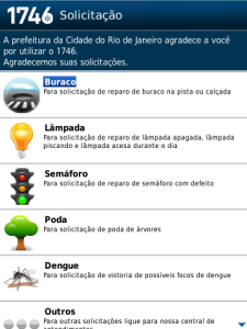 Aplicativo 1746 Aplicativo 1746