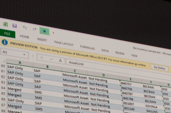 Excel no Office 2013 RT Excel no Office 2013 RT