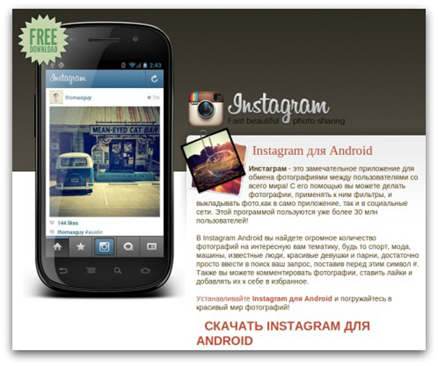 Instagram falso Instagram falso