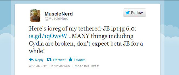 MuscleNerd comenta o Jailbreak MuscleNerd comenta o Jailbreak
