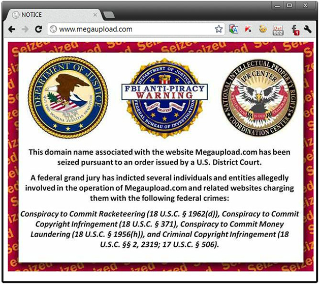 Megaupload fechado Megaupload fechado