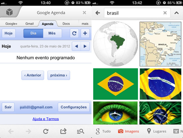 Novo app do Google para iOS Novo app do Google para iOS