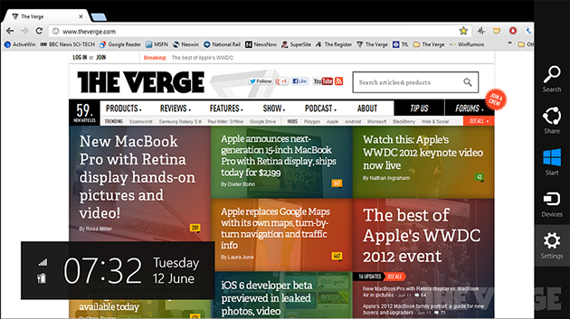 Chrome no Windows 8 Chrome no Windows 8