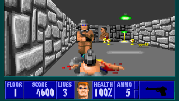 Wolfenstein 3D (Imagem: Reprodução) Wolfenstein 3D (Imagem: Reprodução)