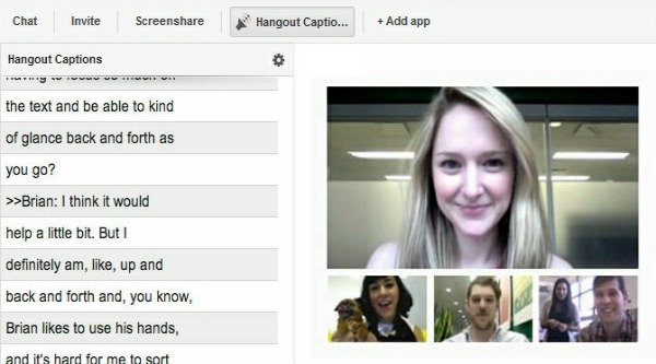 Hangout Caption
