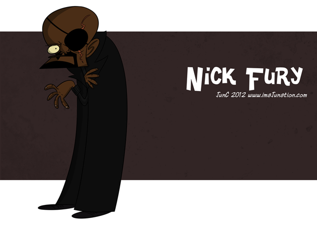 Nick Fury Caricatura Nick Fury Caricatura