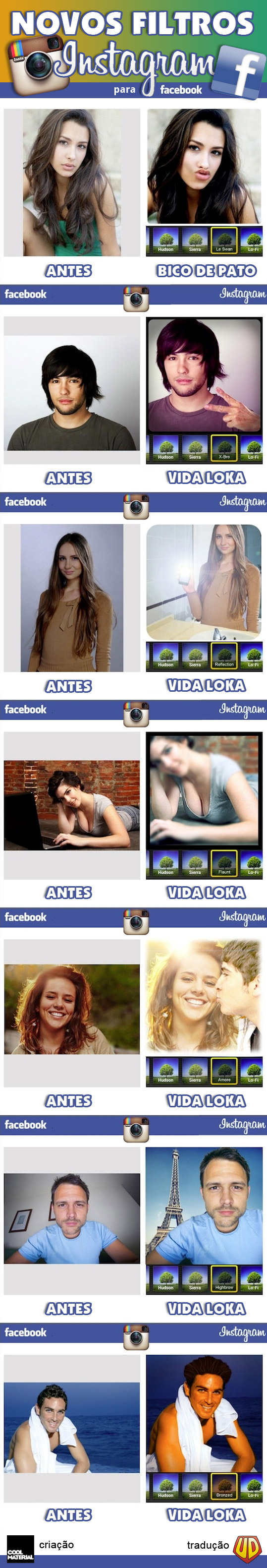 Novos filtros para Instagram Novos filtros para Instagram