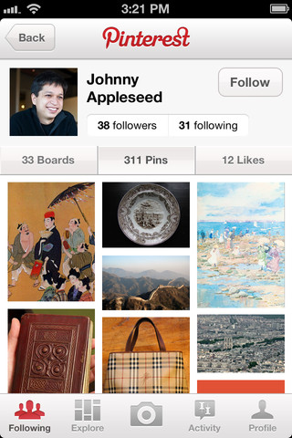 Pinterest Pinterest para iphone