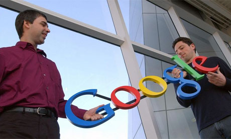 Larry e Sergey com o Google Larry e Sergey