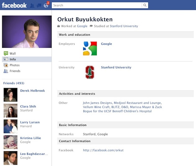 Orkut no Facebook Orkut no Facebook