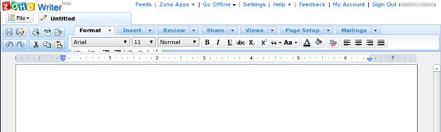 Novo documento no ZOHO Novo documento no ZOHO