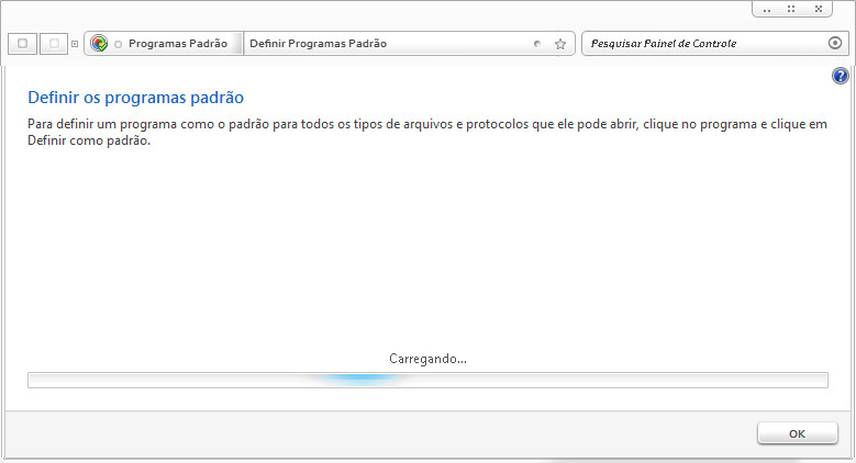 Carregamento dos programas Carregamento dos programas