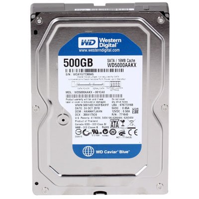 Concorrente número 2: HD Western Digital 500 GB Sata III Concorrente número 2: HD Western Digital 500 GB Sata III