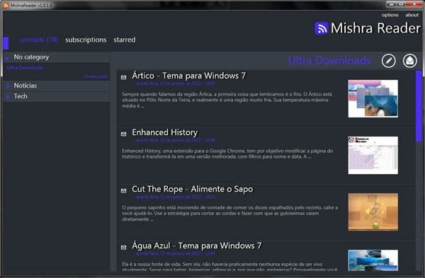 Ultra Downloads no Mishra Reader RSS Ultra Downloads no Mishra Reader RSS