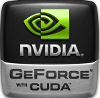 Selo da Nvidia de placas de vídeo com tecnologia CUDA Selo da Nvidia de placas de vídeo com tecnologia CUDA