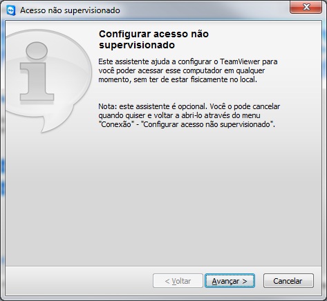 Acesso não supervisionado Teamviewer Acesso não supervisionado Teamviewer