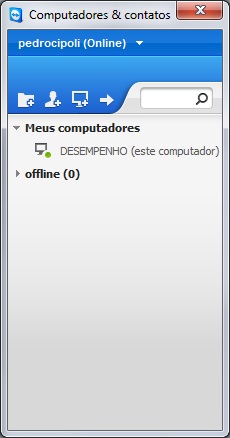 Lista de computadores conectáveis do Teamviewer Lista de computadores conectáveis do Teamviewer