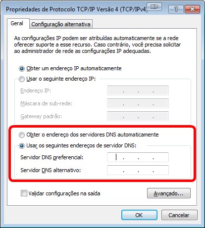 Troca de endereços IPv4 Troca de endereços IPv4
