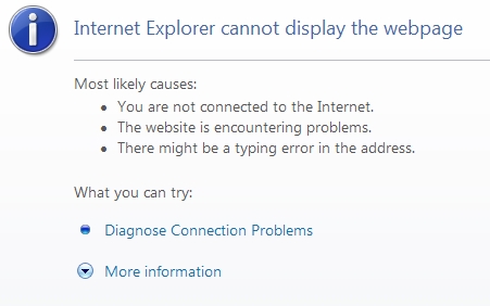 Os grande serviços de internet podem ser interrompidos, e essa mensagem pode se tornar comum Os grande serviços de internet podem ser interrompidos, e essa mensagem pode se tornar comum